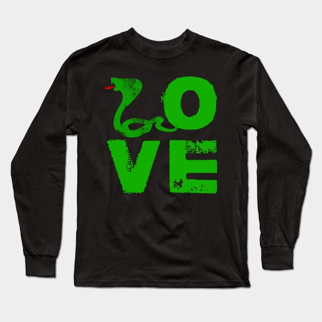 Snake Love Long Sleeve T-Shirt by Imutobi